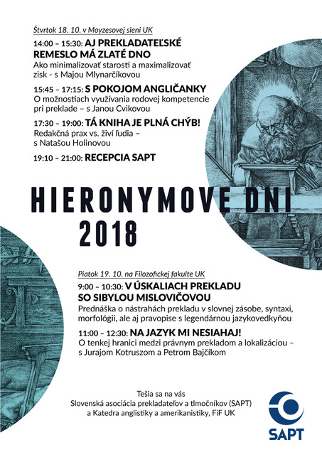 Hieronymove dni 2018 - plagát