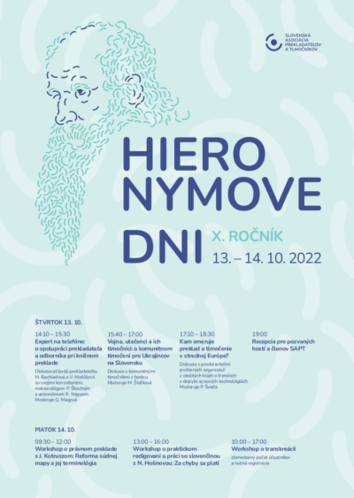 X. Hieronymove dni 2022 - plagát